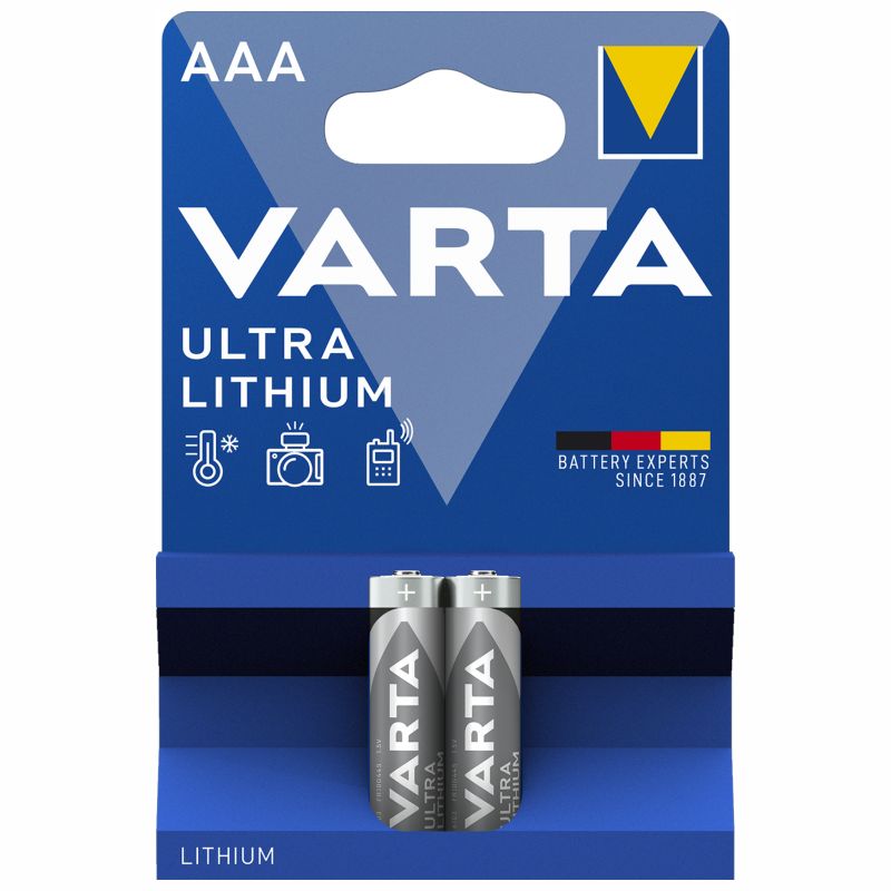 ▷ 2x Varta AAA Lithium Batterie 1.5V kaufen