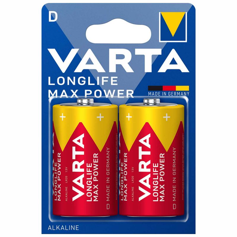 ▷ 2x Varta Longlife Max Power D / Mono Alkaline Batterie 1.5V kaufen